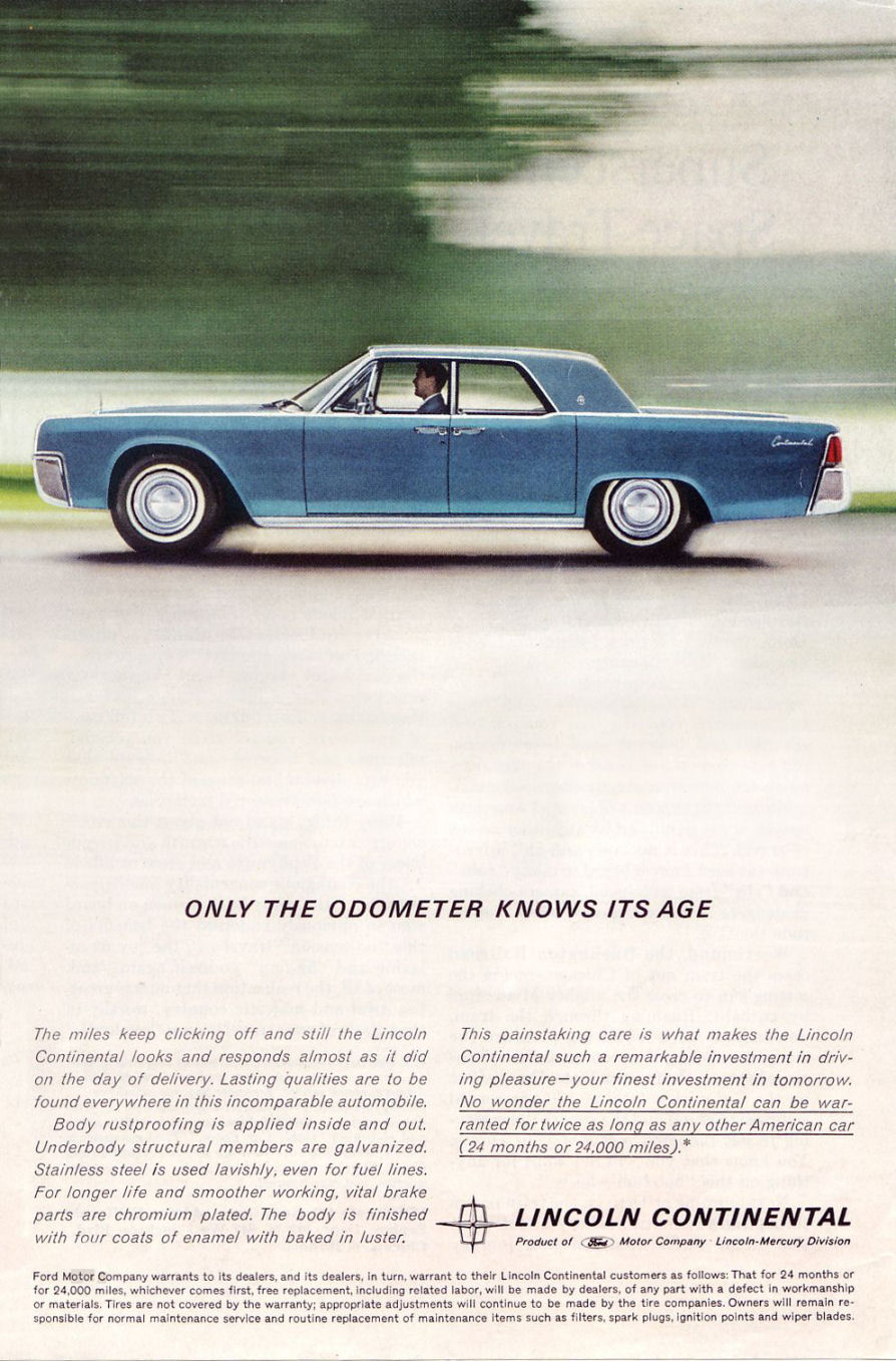 1961 Lincoln Auto Advertising